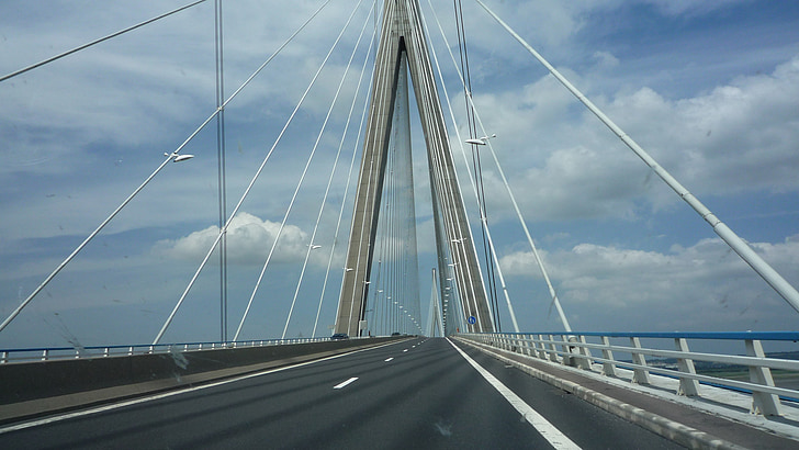 híd, normdandie, Franciaország