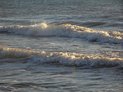 Meer, Welle, Spray, Surf, Wasser, Küste, mediterrane