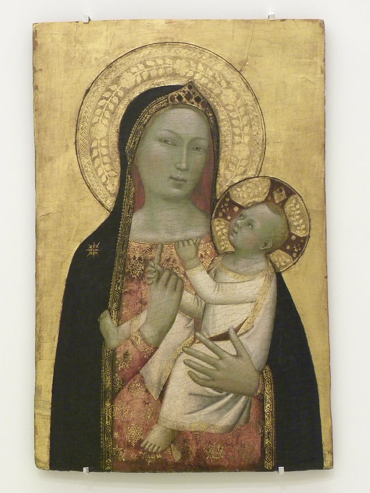 Virgem, Mary, criança, mãe e filho, Jesus, arte, Museu