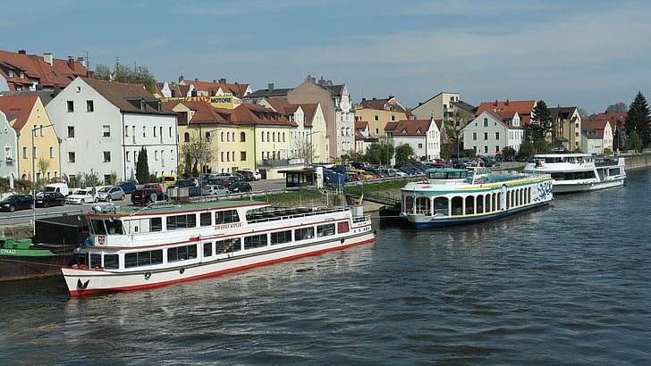 Regensburg, Oost-Beieren, Beieren, Duitsland, het platform, romantische, stad