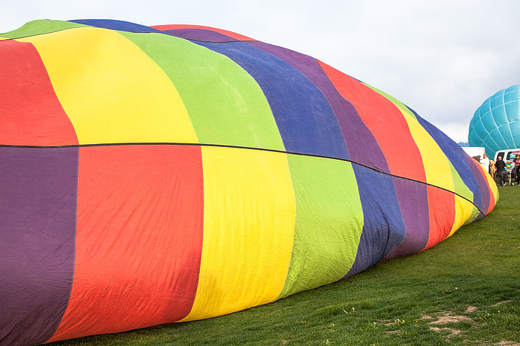 balão de ar quente, aventura, aérea, ar, aviões, dirigível, plano de fundo