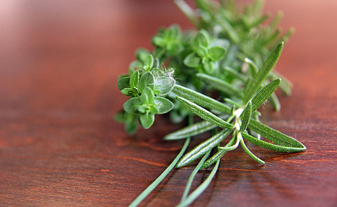 herbal, Rosemary, peterseli, thyme, daun bawang, memasak, gourmet