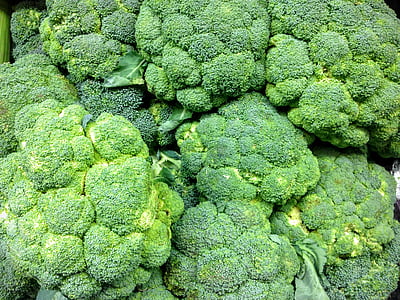 Brokkoli, toota, värske, toidu, taimne, roheline, taimetoitlane