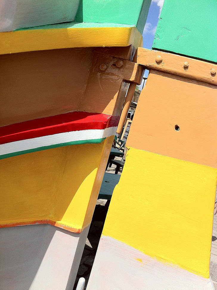 kleuren, boot, achtergrond