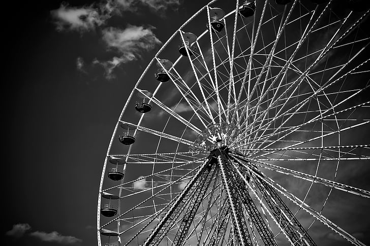 grande roue, Ride, Loisirs, Parc des expositions, Carrousel, Sky, juste