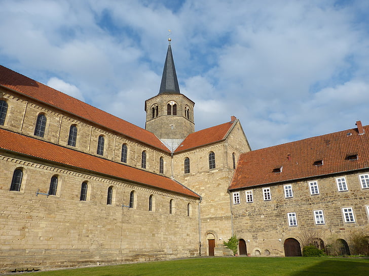 Hildesheim, Vokietija, Žemutinė Saksonija, Senamiestis, istoriškai, fasadas, pastatas, Viduramžiais