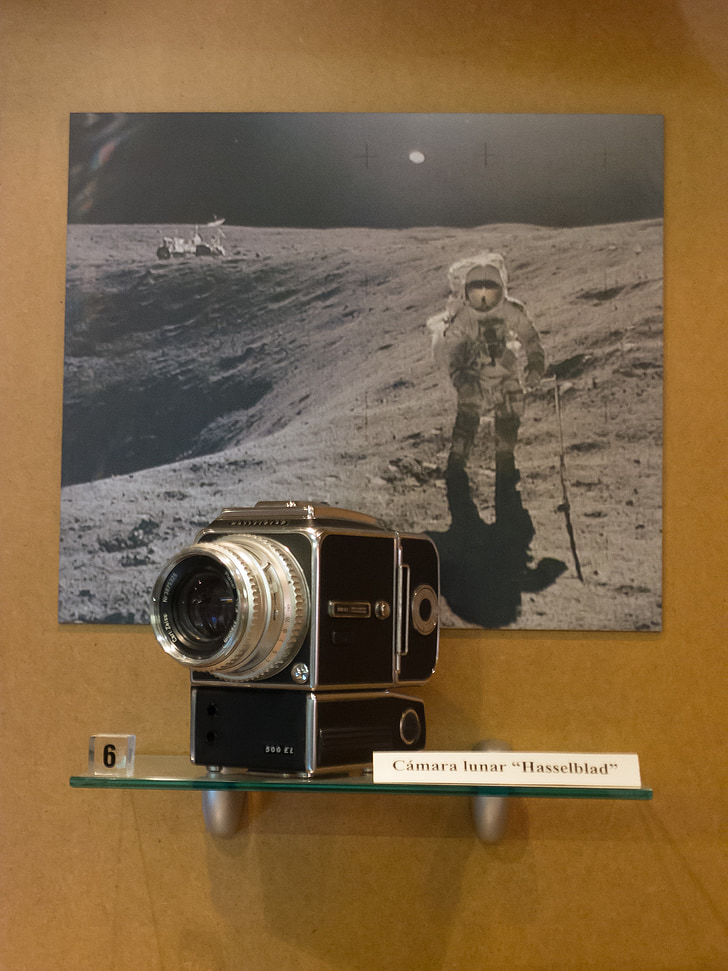 Hasselblad, kamery, Zdjęcie, Księżyc, Księżycowy, Muzeum fotografii, astronauta