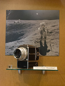 Hasselblad, aparat de fotografiat, Foto, luna, lunar, Muzeul de fotografie, astronaut