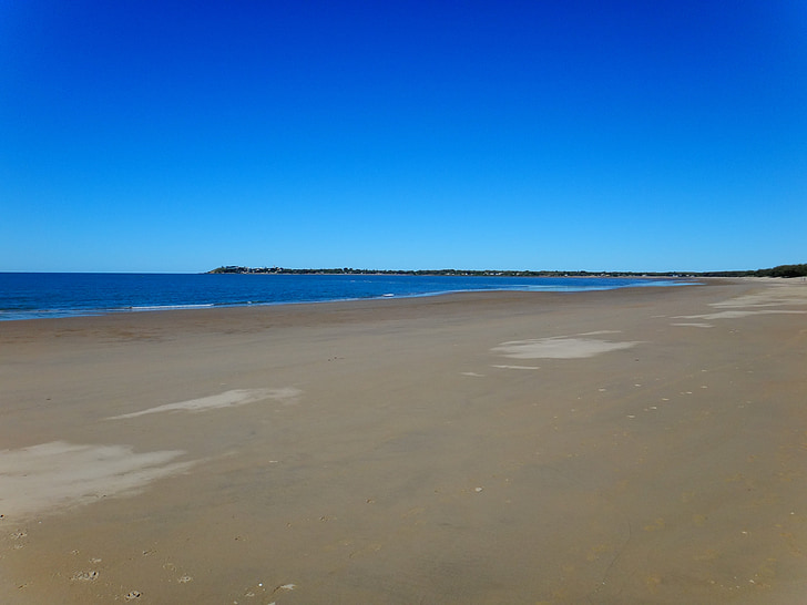 pludmale, Austrālija, debesis, zila, jūra, smilts, okeāns