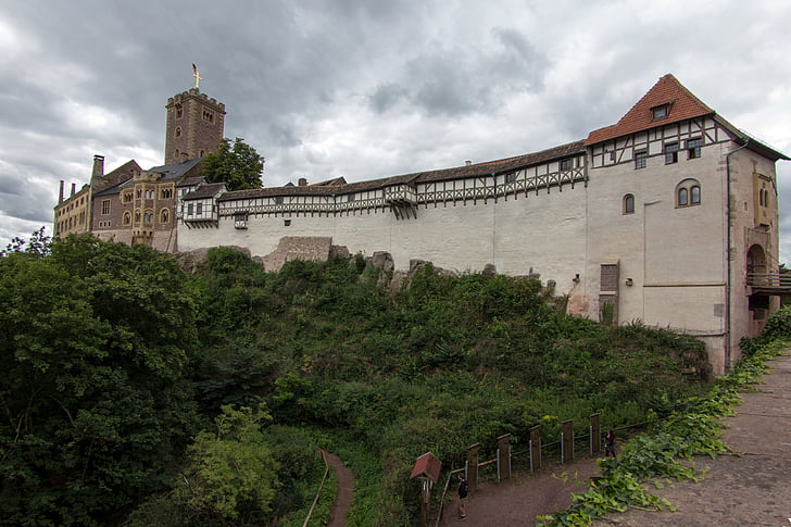 Weimar njemačke, Eisenach, dvorac, Wartburg dvorac, kulturna baština, svjetske baštine, arhitektura