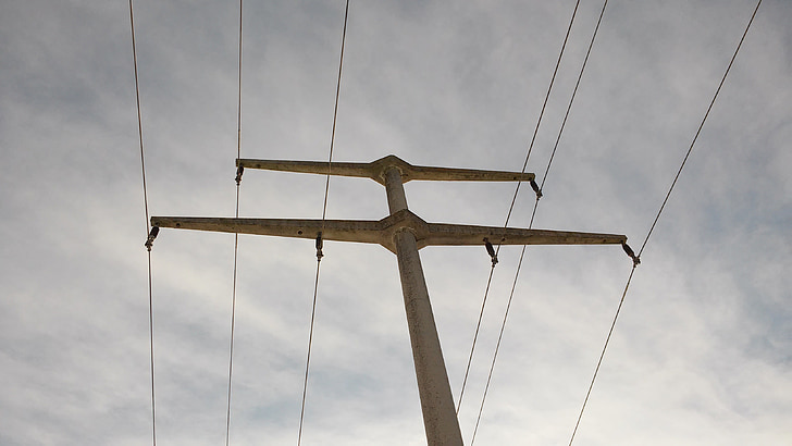 strommast, power line, sky, pylon, electricity, high voltage