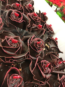 Rose, Choco, Saint-Valentin, fleurs, roses, Romance, amour
