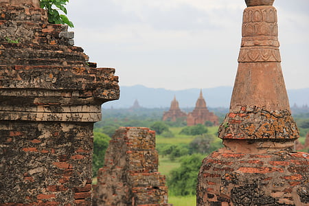 Mjanma, Birma, Bagan, templis, ceļojumi, Āzija, Stupa