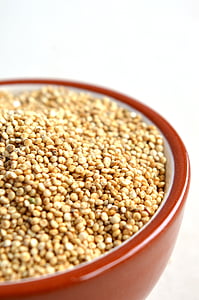quinoa, tál, gabona, egészséges, élelmiszer, táplálkozás, diéta