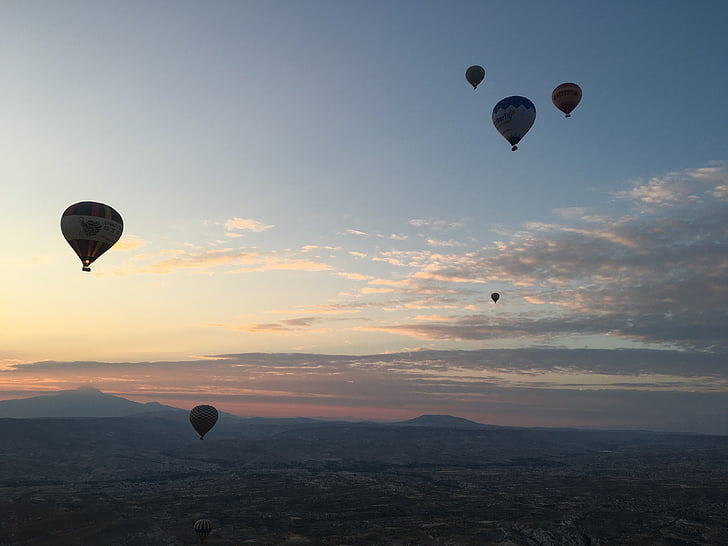 Cappadocia, ballong, resor, Turkiet, äventyr, naturen, soluppgång