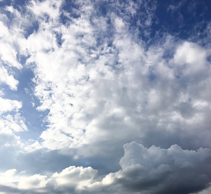 clouds, african sky, blue, white, nature, weather, cloud - Sky