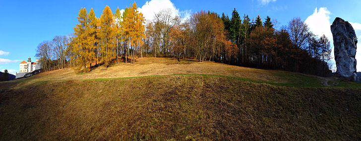 otcovské národní park, Polsko, krajina, Příroda, podzim, kameny, obklopeni přírodou