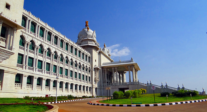 Suvarna vidhana soudha, Belgaum, costruzione legislativa, architettura, Karnataka, costruzione, legislatore