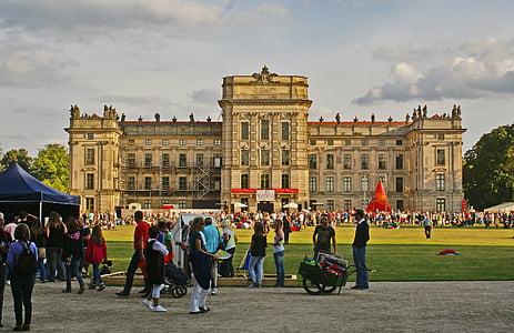 Zamek, Ludwigslust-parchim, Park, Festiwal, Rozrywka, zabawa