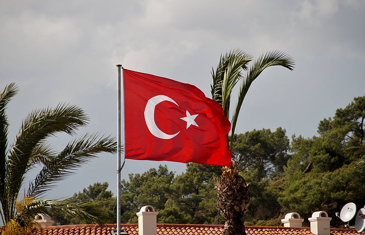 zastavo na, Turčija, turško zastavo