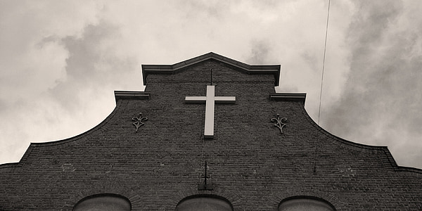 크로스, 교회, 영적인, 종교, 건물, 믿음