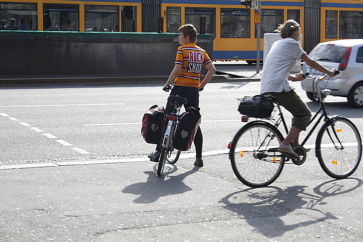 eismo, dviratis, kelių, mobilumo, kelyje, judėjimo, miesto transportas