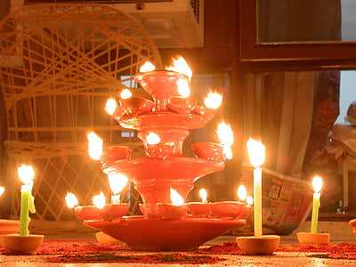 światła, Diwali, Festiwal, celebracja, Hinduski, religia, Deepawali
