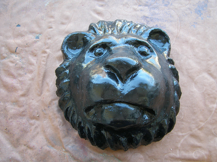 lion head, art, hand labor