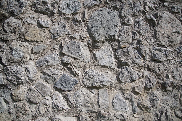steinmur, tekstur, vegg