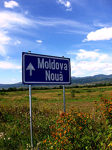 yol işareti, Romanya, yön, seyahat, Avrupa, Rating, sembol