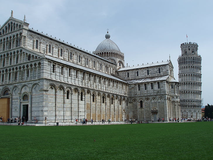Pisa, Italia, Katedral, arsitektur, Tuscany, tempat terkenal, Campo Dei Miracoli