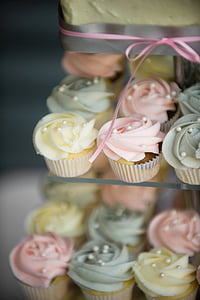 Kuchen, Cupcake, Partei, Hochzeitstorte, Geburtstagskuchen, Kuchen, Geburtstag