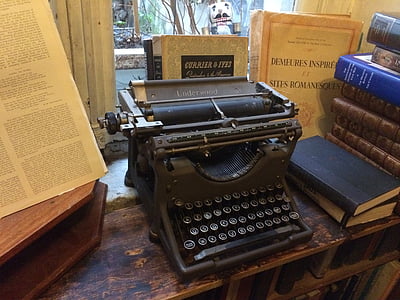 màquina d'escriure, vell, anyada