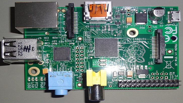 computer embedded, raspberry pi, computer in miniatura