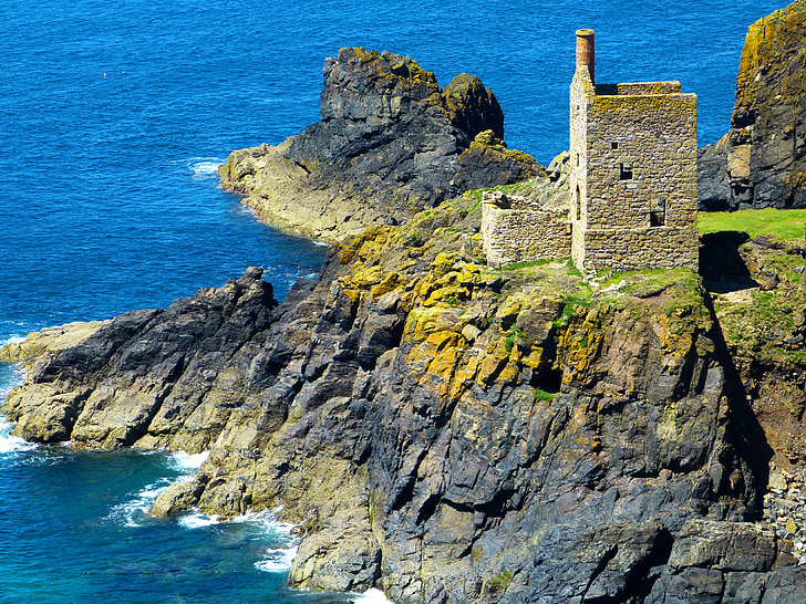 engine house, mine, ruin, decay, old, botallack mine, st just