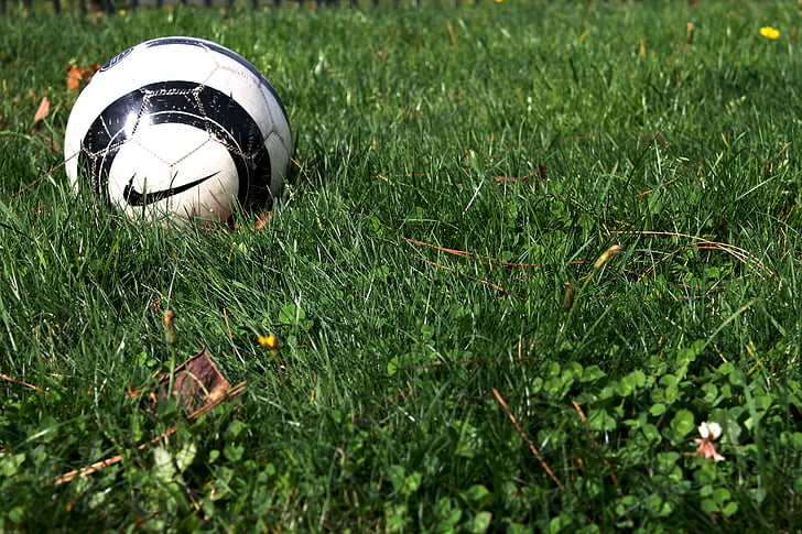 soccer, football, ball, grass, game, nike, filed