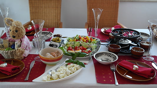 taula, Junta, menjar, gedeckter taula, Festival, celebració, coberts