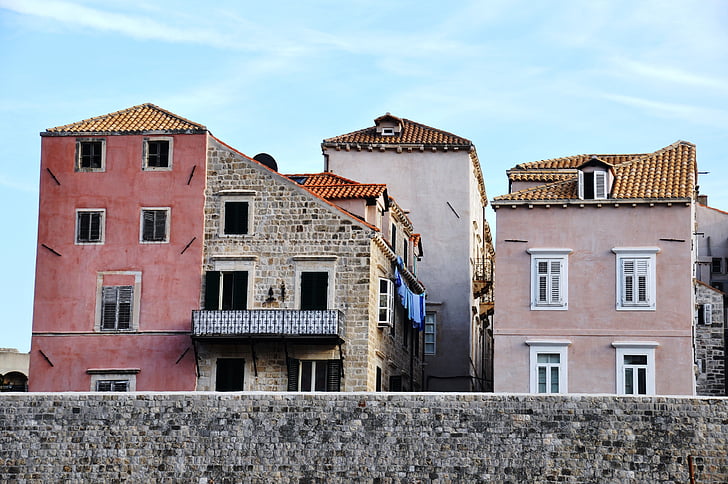 Dubrovnik, Croácia, casas