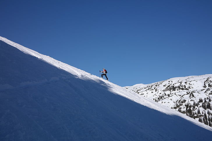 nutolusiose skiiing, slidinėjimo, kelionė, Žiemos sportas, žiemą, Slidinėjimas, sniego