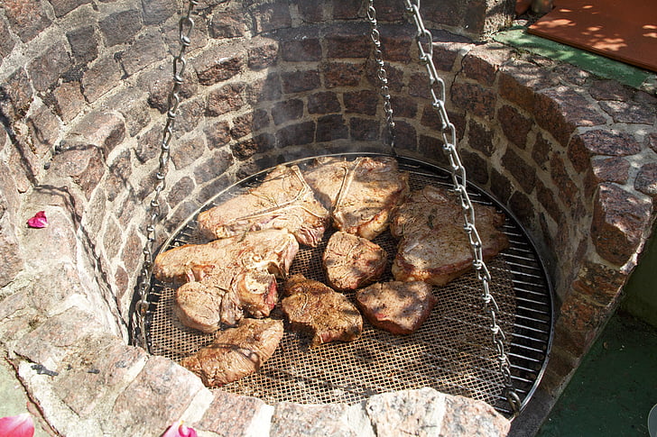 barbecue, summer, meat