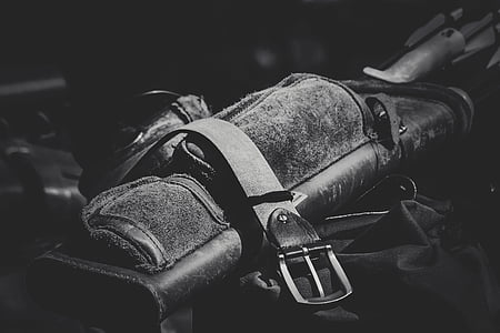 bag, leather, belt, black, white, black and white, monochrome