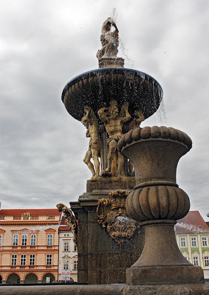 fontene, kolonne, byen