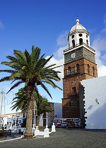 teguise, church, lanzarote, places of interest, spain, steeple