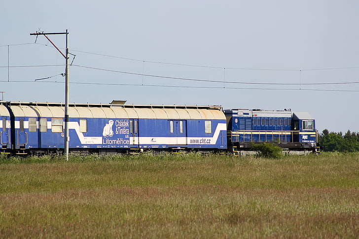 arbeitszug, azul, locomotora diesel, históricamente