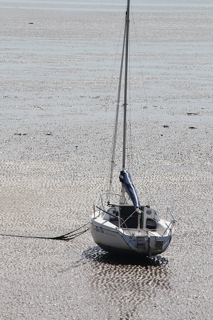 sailboat, tide, france, boat