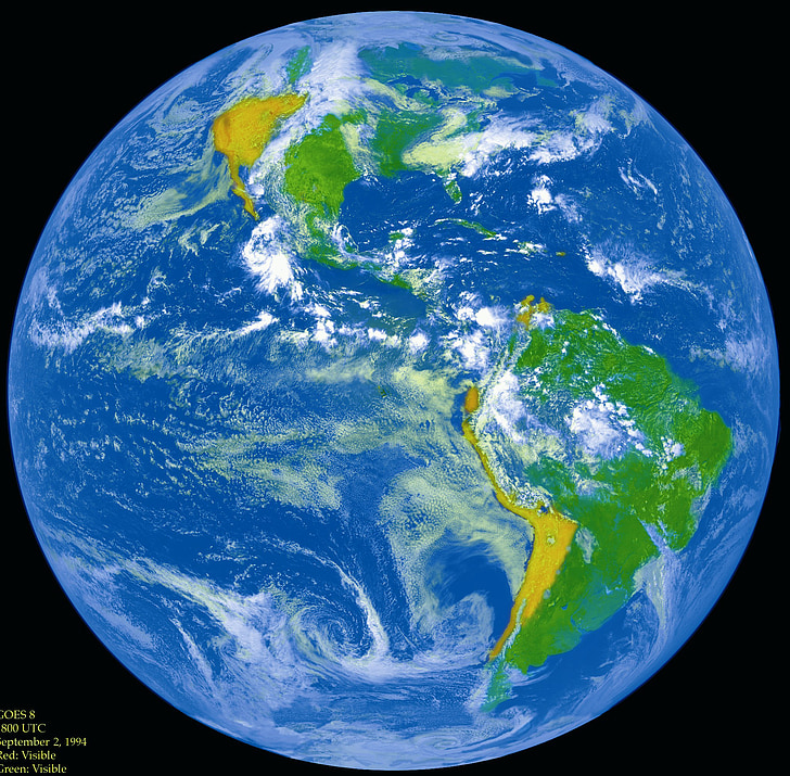 marbre blau, terra, l'espai exterior, planeta, món, globus, veure