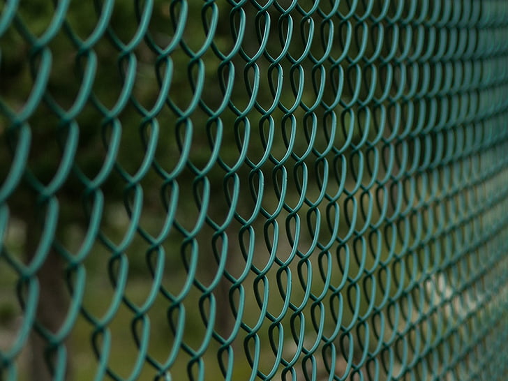 fence, closing, metal mesh, chainlink Fence, wire