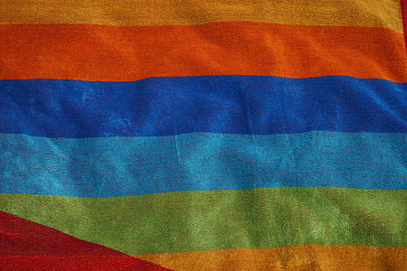 handduk, badhandduk, Stripes, randig, färgglada, färg, bakgrunder