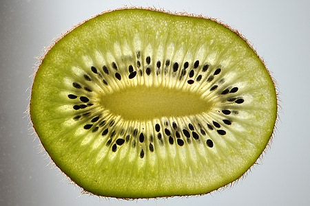 Kiwi, Kiwi skive, frugt, grøn, diske