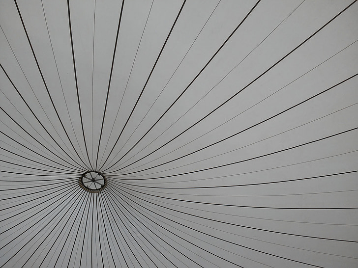 cúpula, tenda, línies, patró